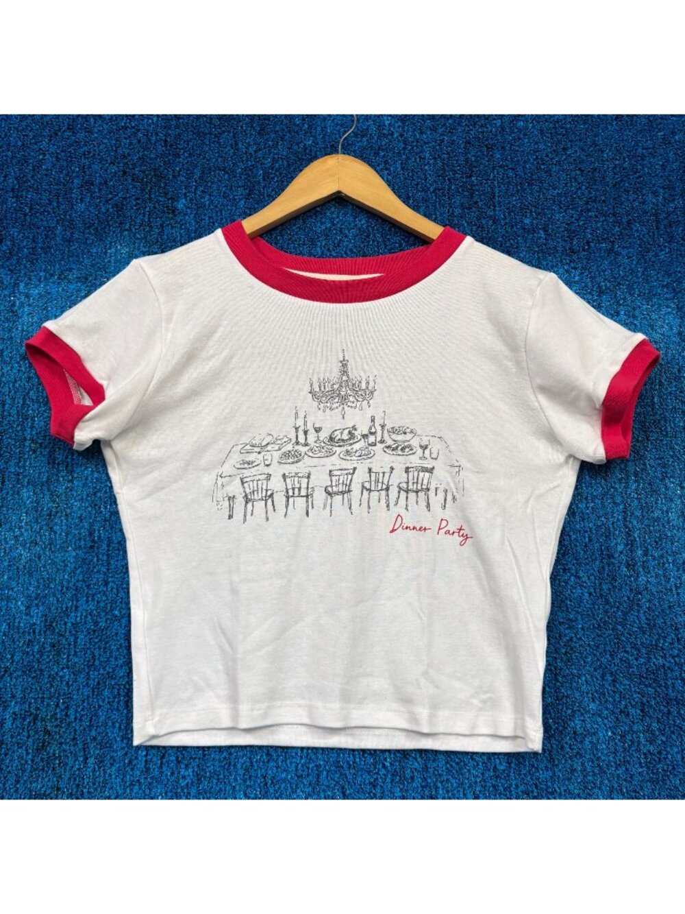 Niall Horan Dinner Party Rock White Crop Top Size Extra Large